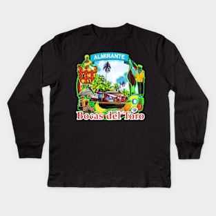 almirante  bocas del toro panama Kids Long Sleeve T-Shirt